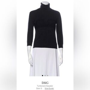 D&G Black Turtleneck